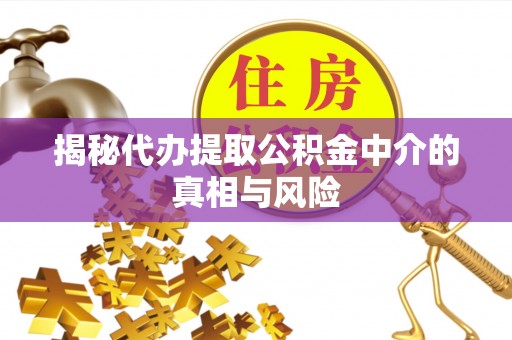 办理揭秘代办提取公积金中介的真相与风险