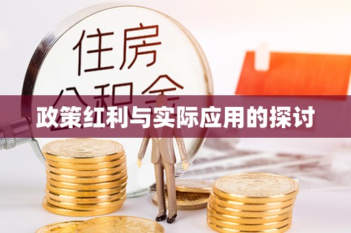 办理政策红利与实际应用的探讨